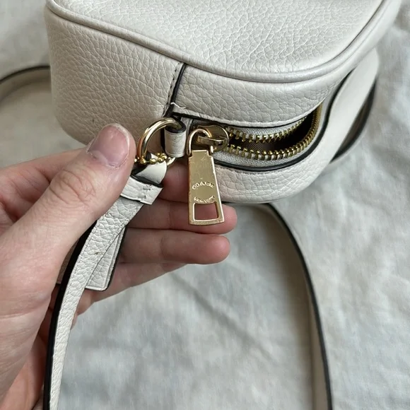 Coach Mini Jamie Camera Bag in Gold/Chalk - Picture 6 of 12